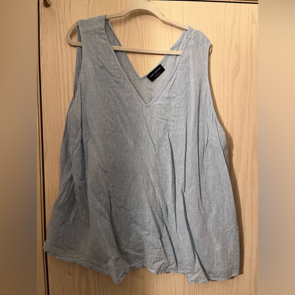 Lane Bryant Light Blue Sleeveless Top